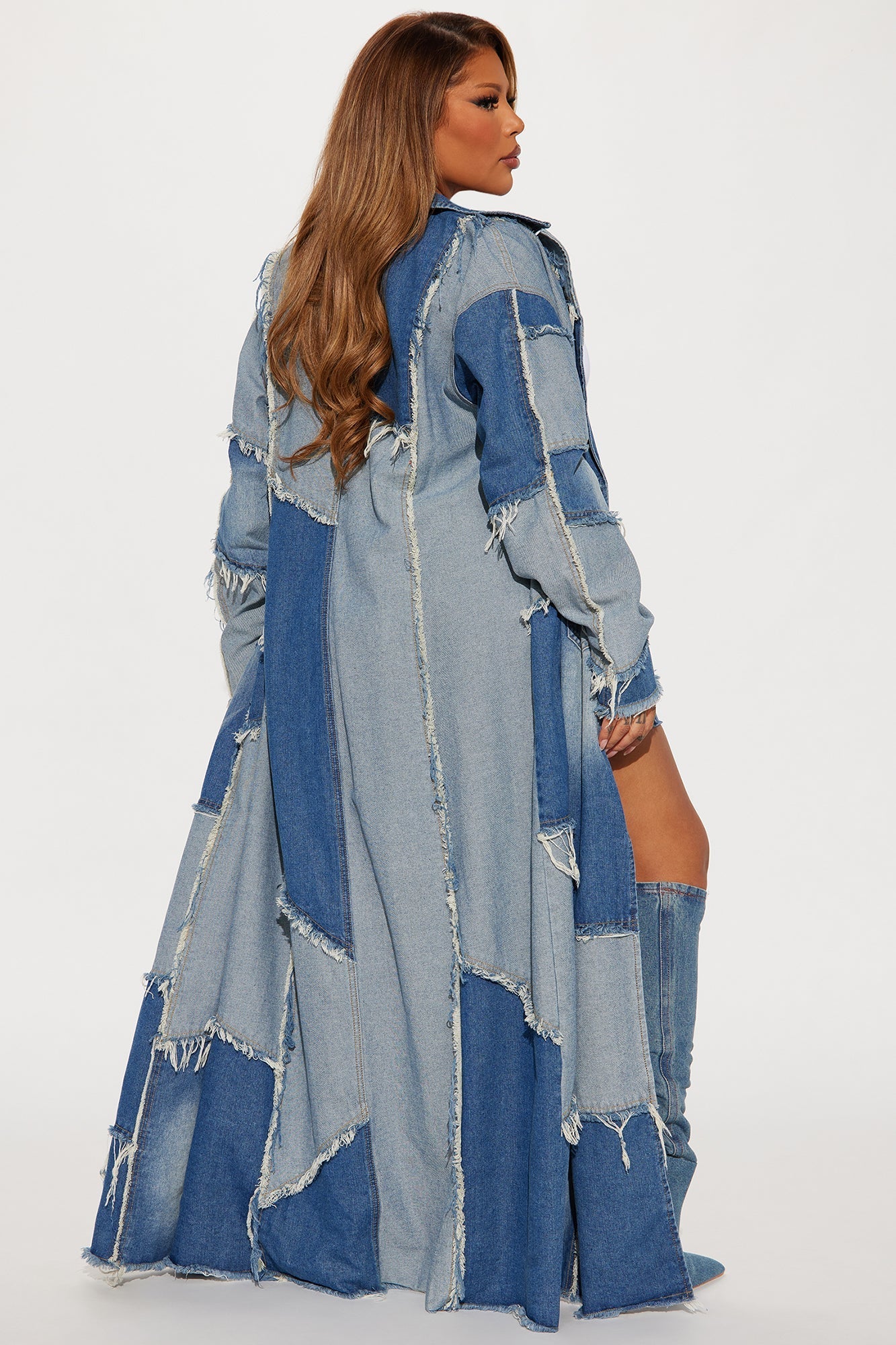 Don't Talk Loud Denim Coat - Vintage Wash