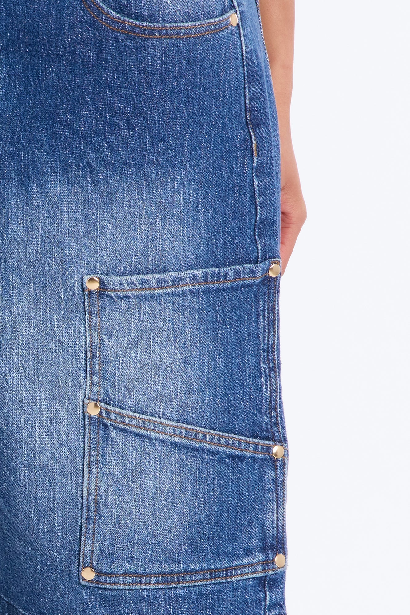 Westbury Utility Denim Jorts - Dark Wash