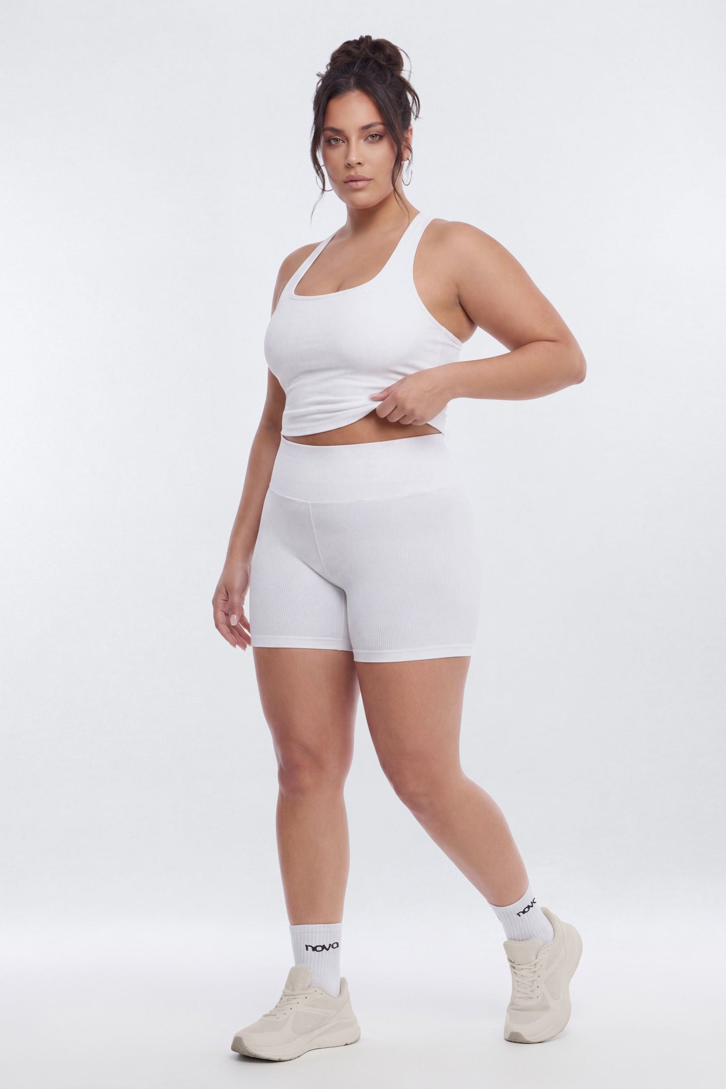 SeamlessLift™ 5″ High Rise Biker Short - Bright White