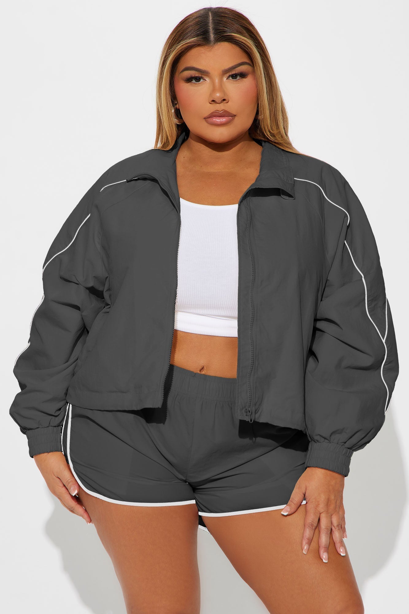 Keep Your Cool Windbreaker - Charcoal