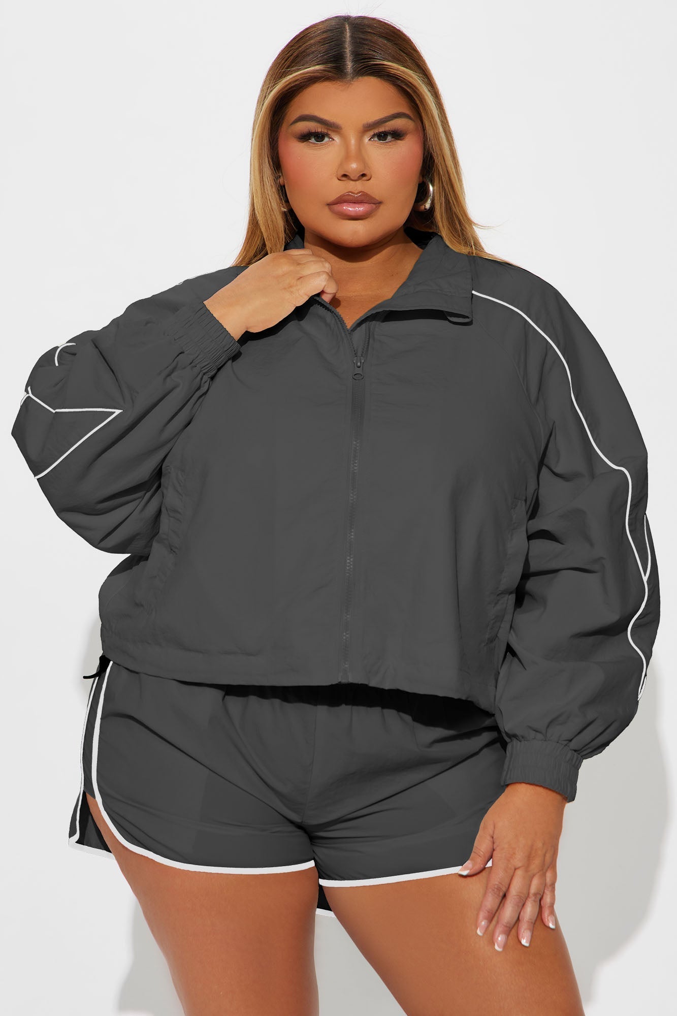 Keep Your Cool Windbreaker - Charcoal