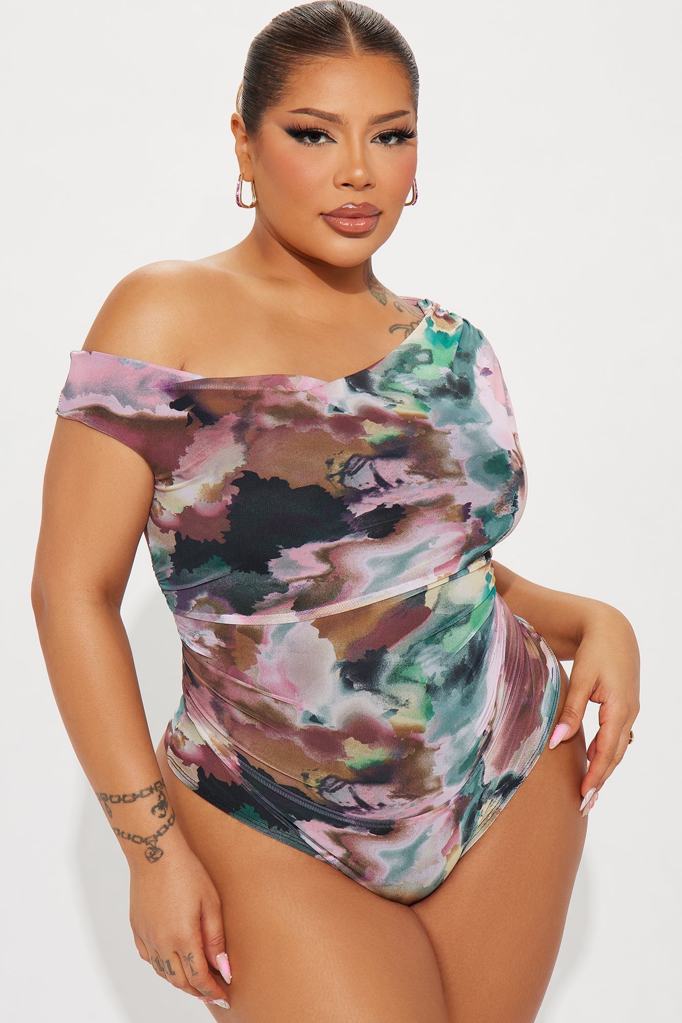 Vivienne Mesh Bodysuit - Multi Color