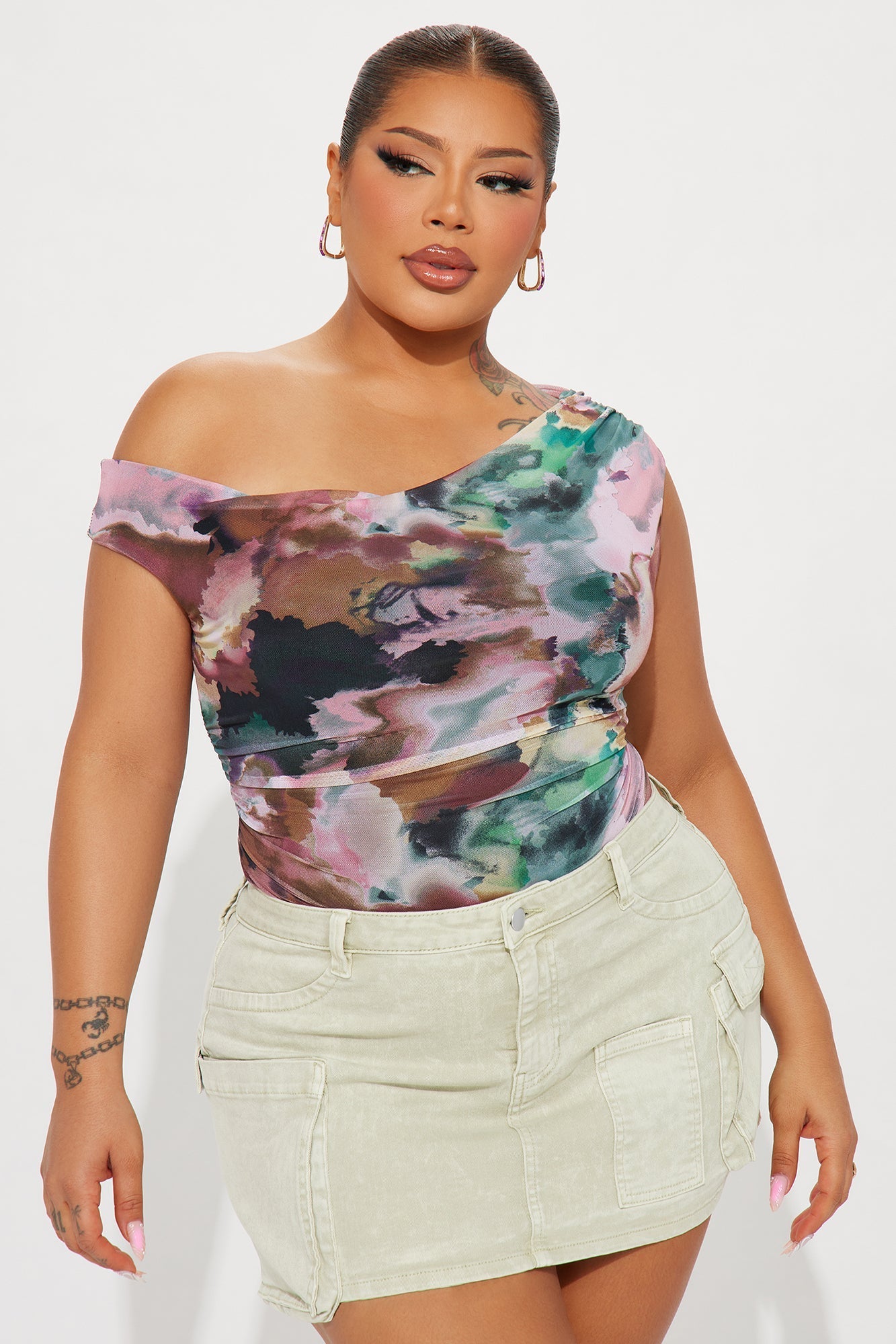 Vivienne Mesh Bodysuit - Multi Color