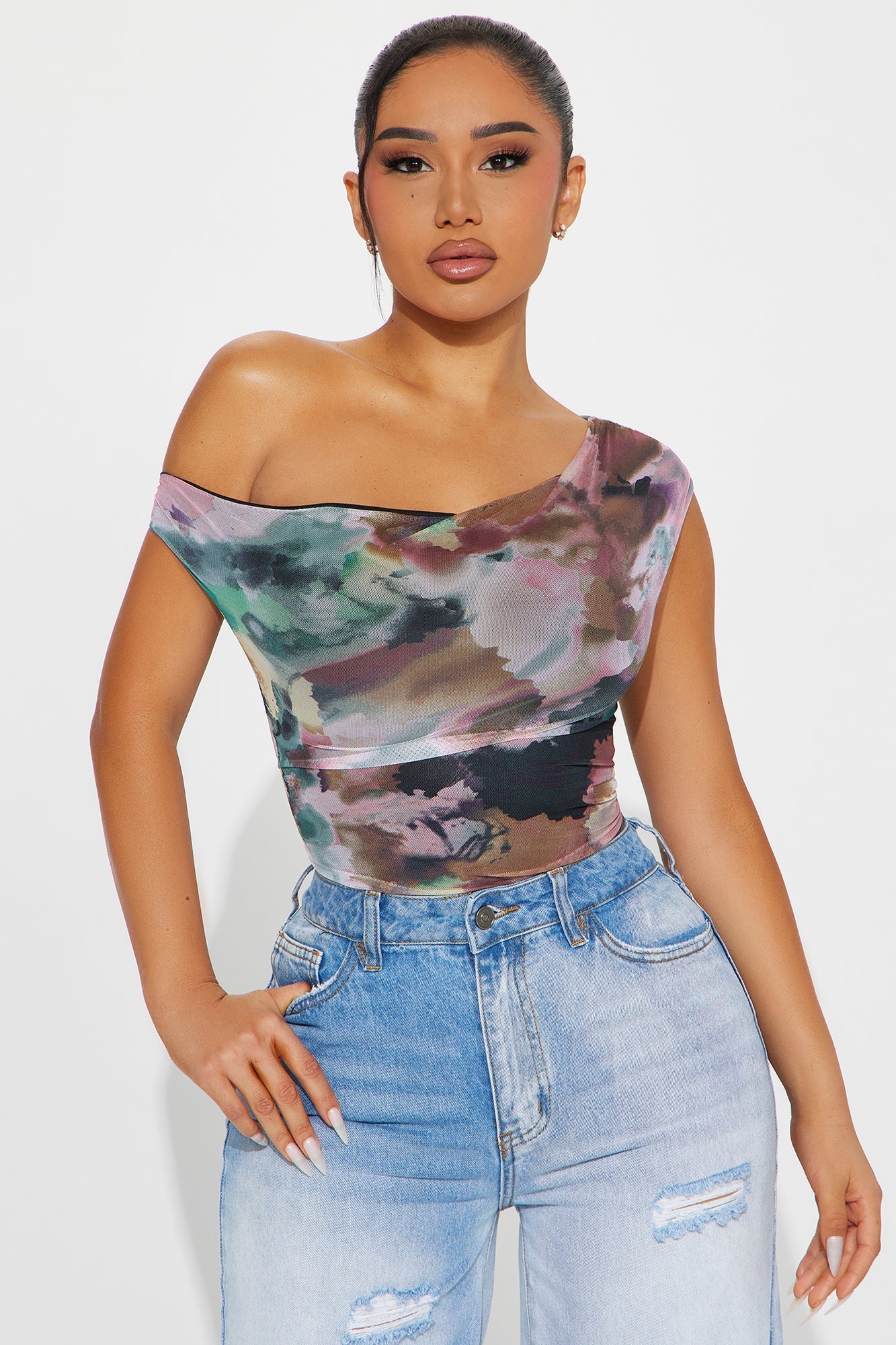Vivienne Mesh Bodysuit - Multi Color