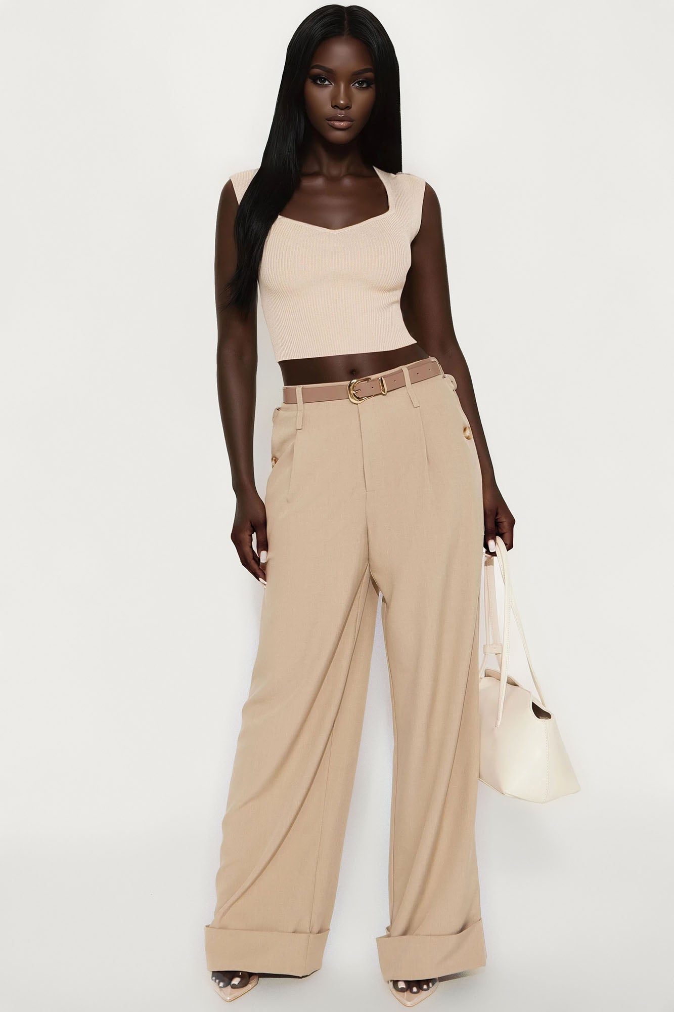 Hug Me Sweater Top - Taupe