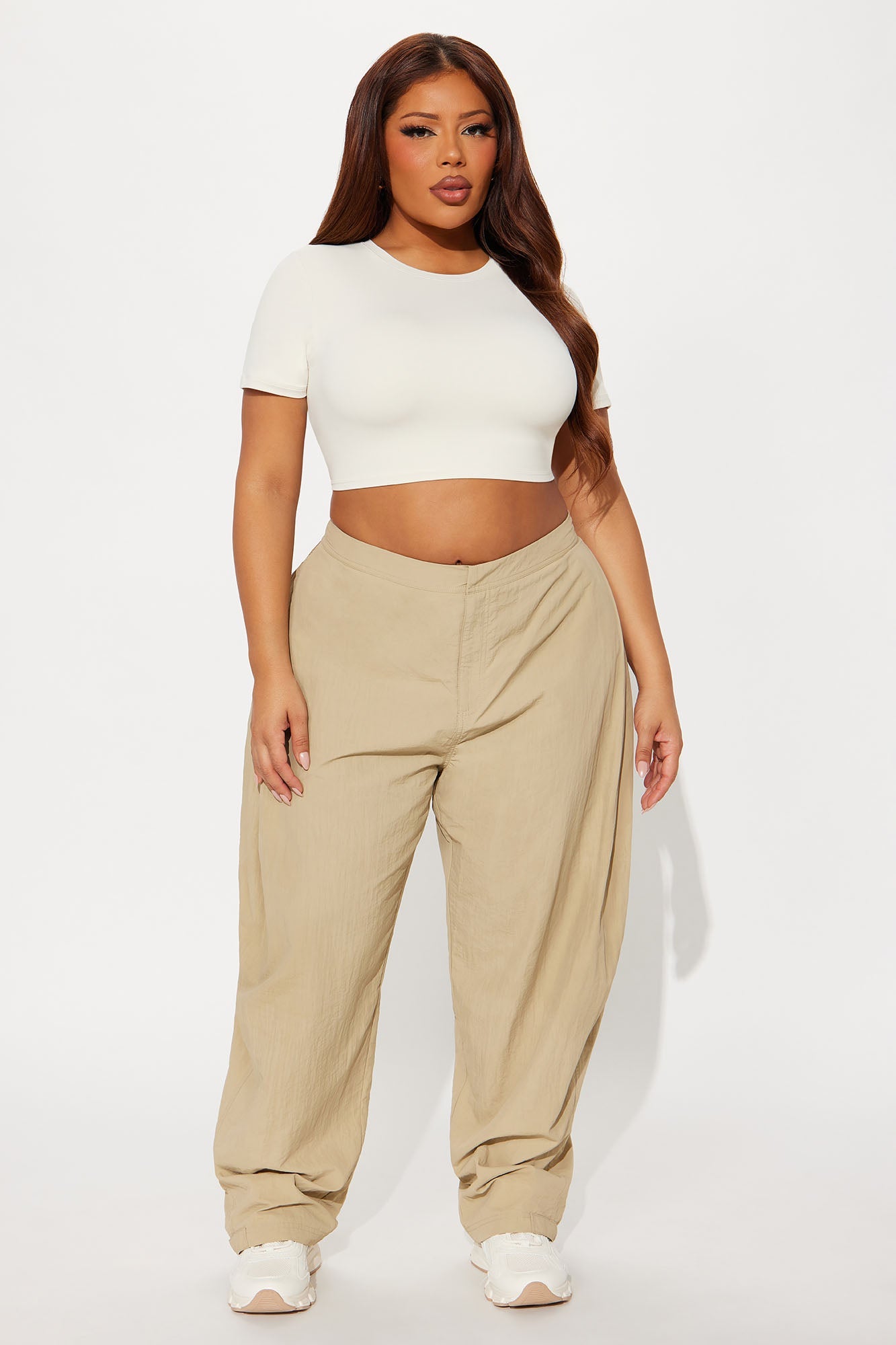 Second Skin Double Lined Super Cropped Tee - Bone