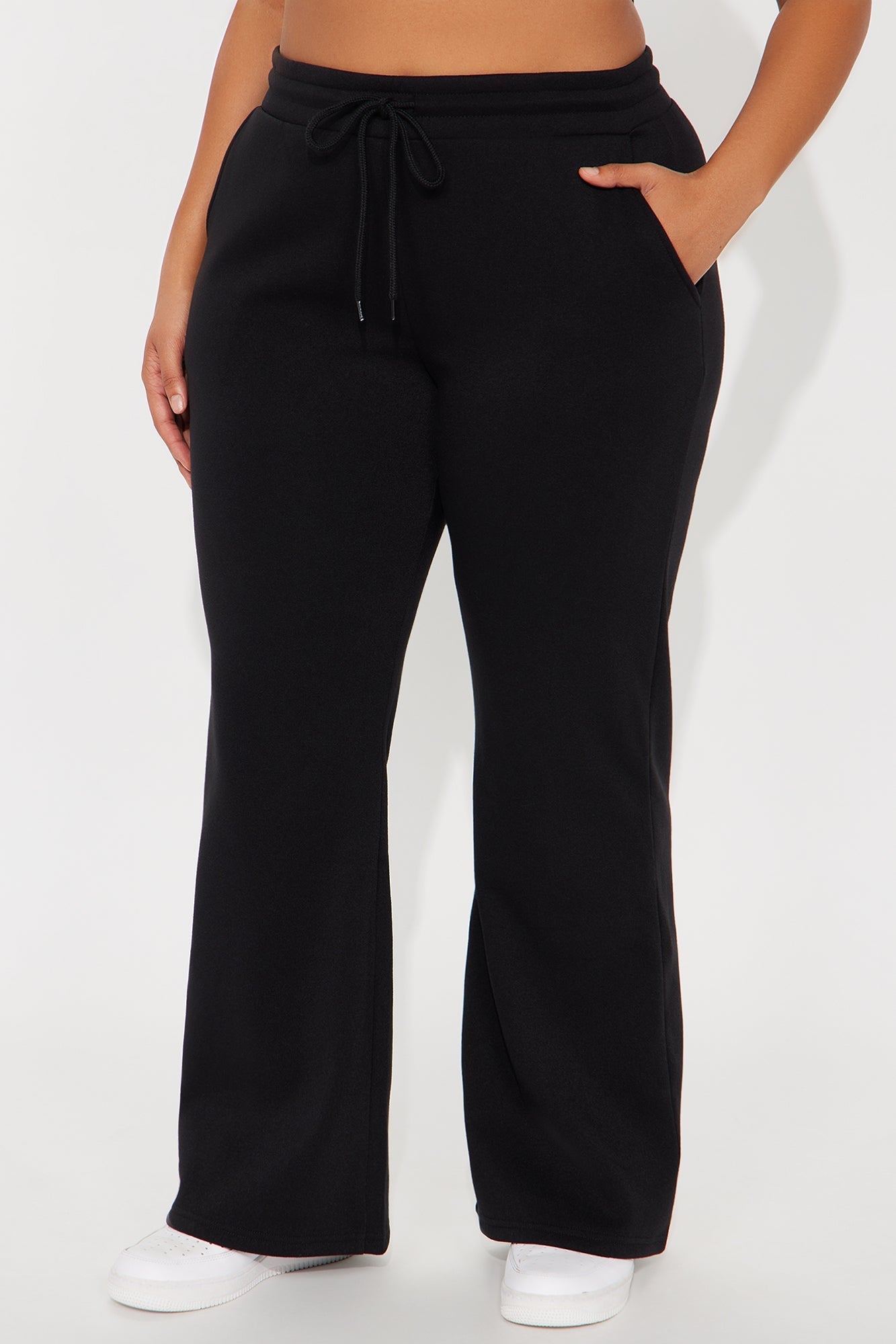 Candice Petite Lounge Flare Pant - Black