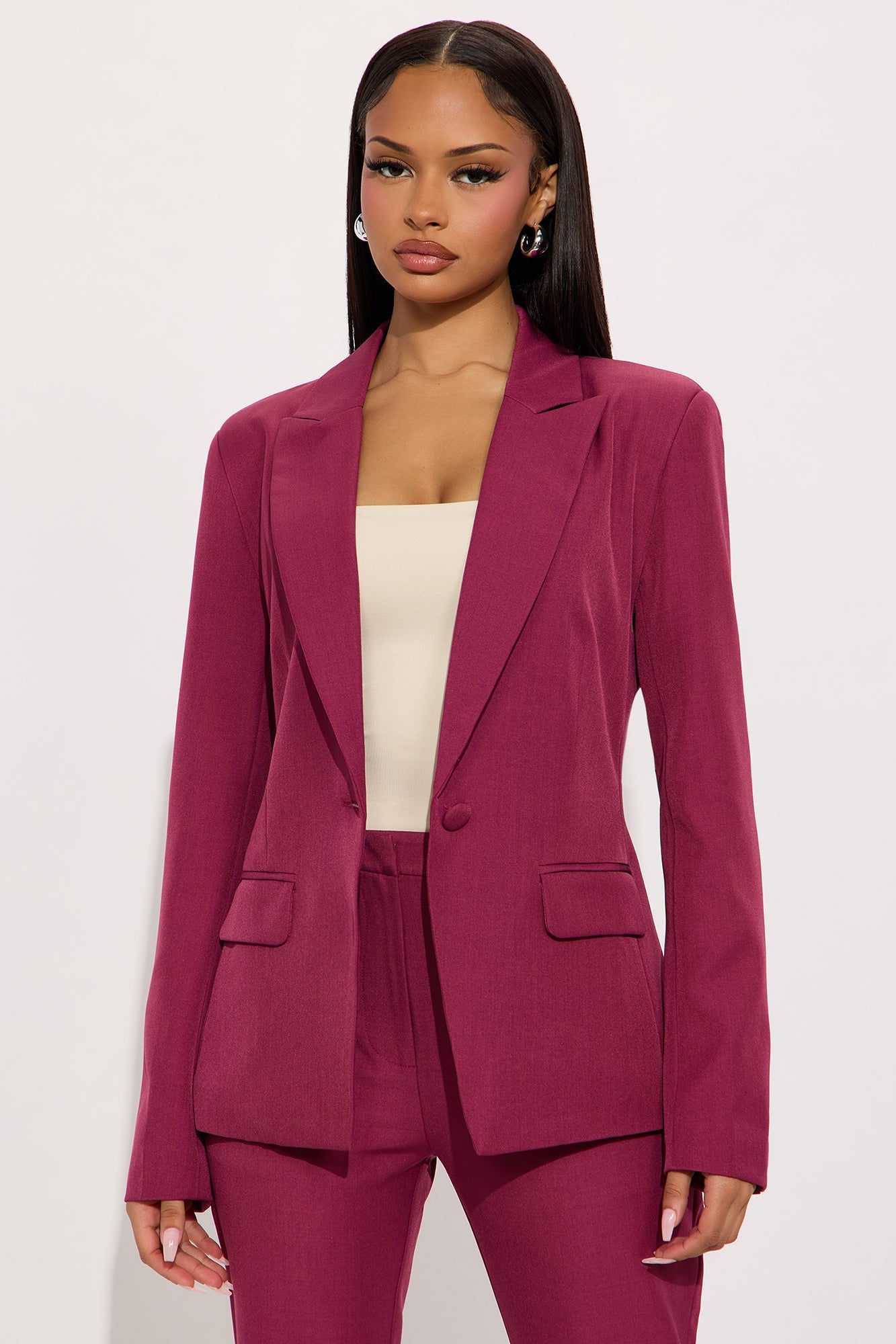 Breaking Even Blazer - Raspberry