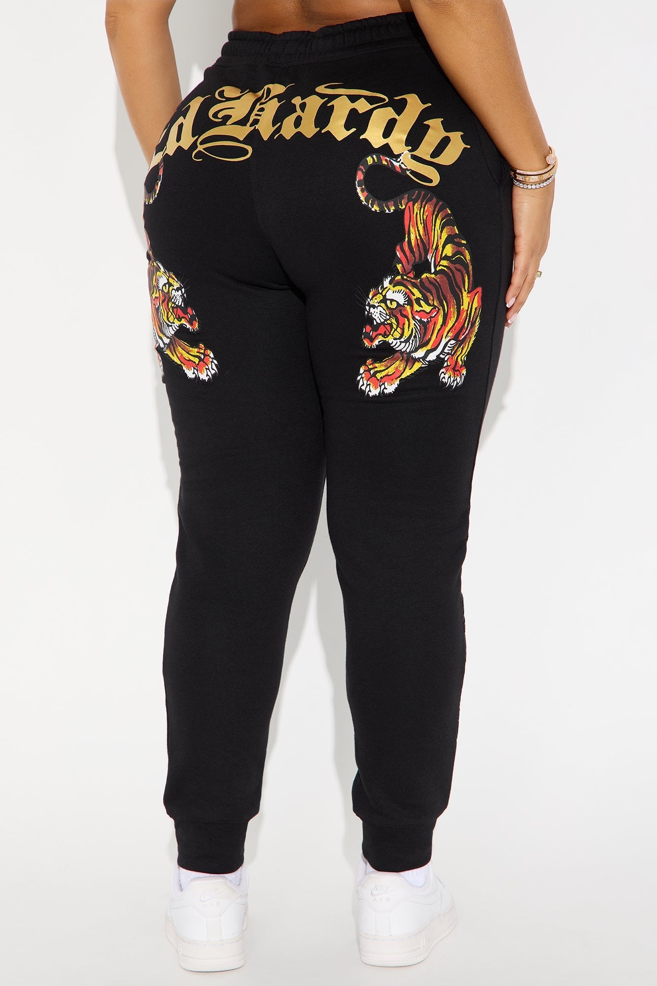 Ed Hardy Deja Vu Tiger Jogger - Black
