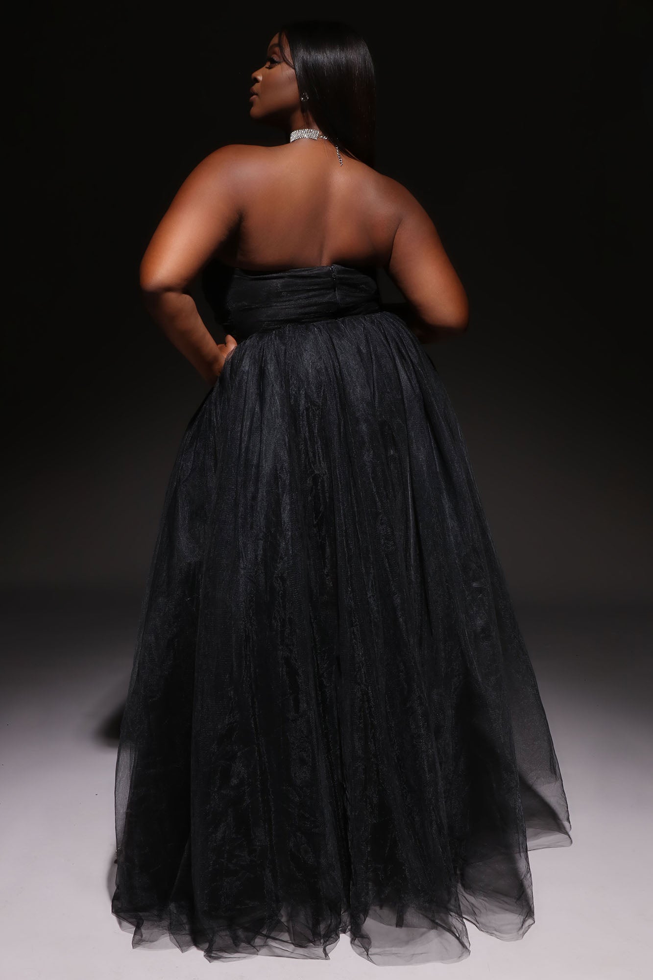 Elle Tulle Gown - Black