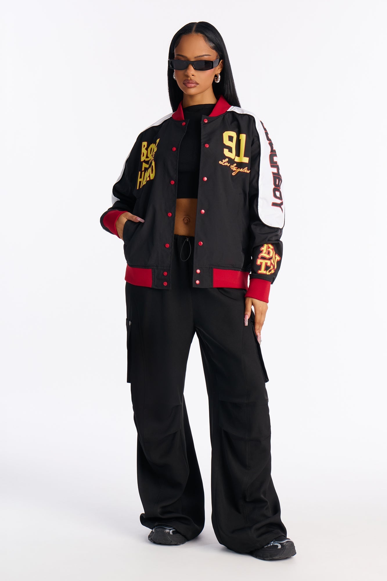Boyz N The Hood 91 Bomber Jacket - Black/combo
