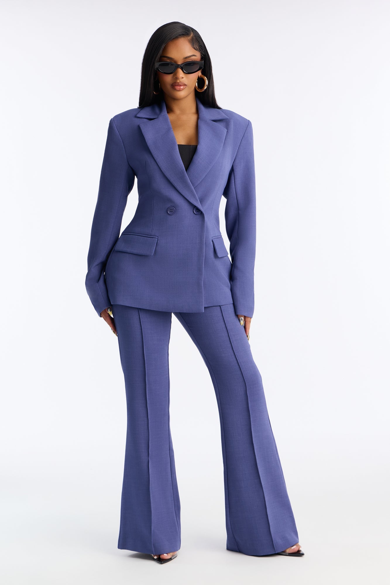 Jessica Double Breasted Blazer - Navy