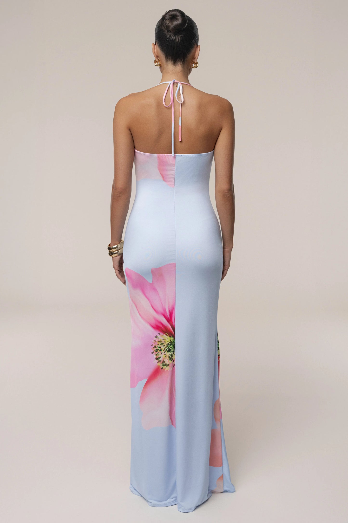 Blue Midsummer Cowl Neck Dress